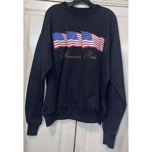 Hanes American Pride Men 42-44 XL VTG 90's‎ Pullover Crewneck Sweatshirt